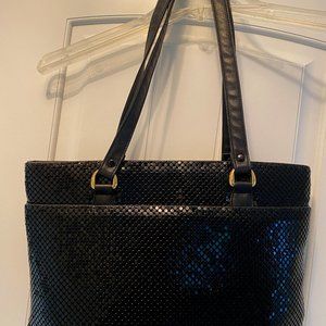Whiting & Davis Black Handbag